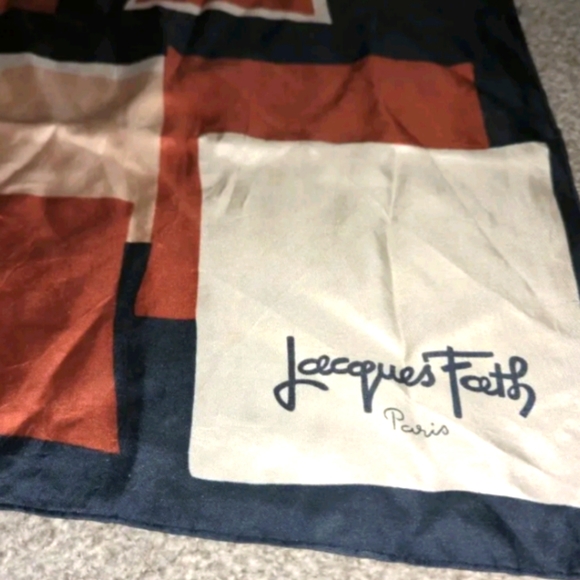 Jacques Fath Accessories - Jacques FATH 100% silk scarf